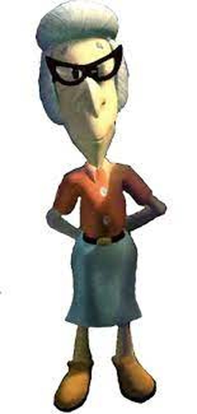 Idk why but she also reminded me of jimmy neutron teacher Ms.Fowl.