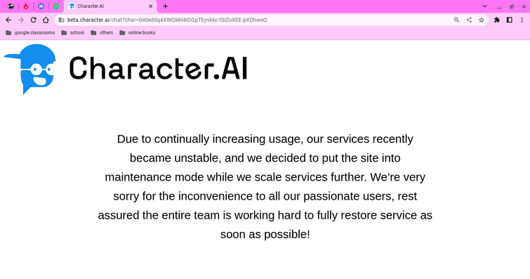 Why Is Character.AI Down? Service Showing an Error Message