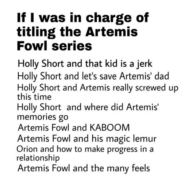 Artemis Fowl  Know Your Meme