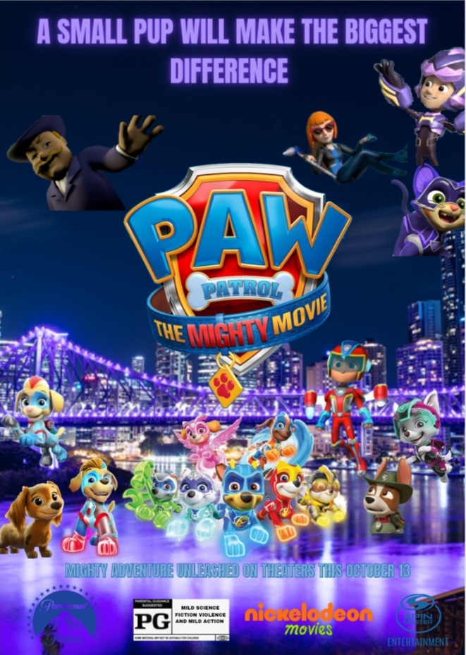 Paw Patrol The Mighty Movie Poster Cover V2 (my version) Fandom