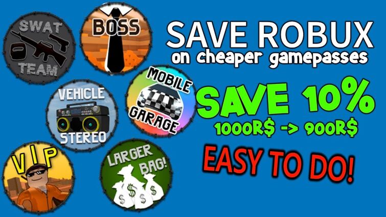 Getting 10 Back On Gamepasses Fandom - how to get robux cheaper