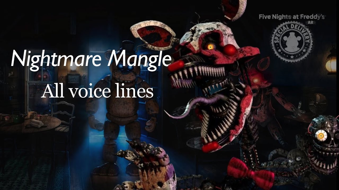 FNaF All Nightmares Characters Voice Lines Animated 