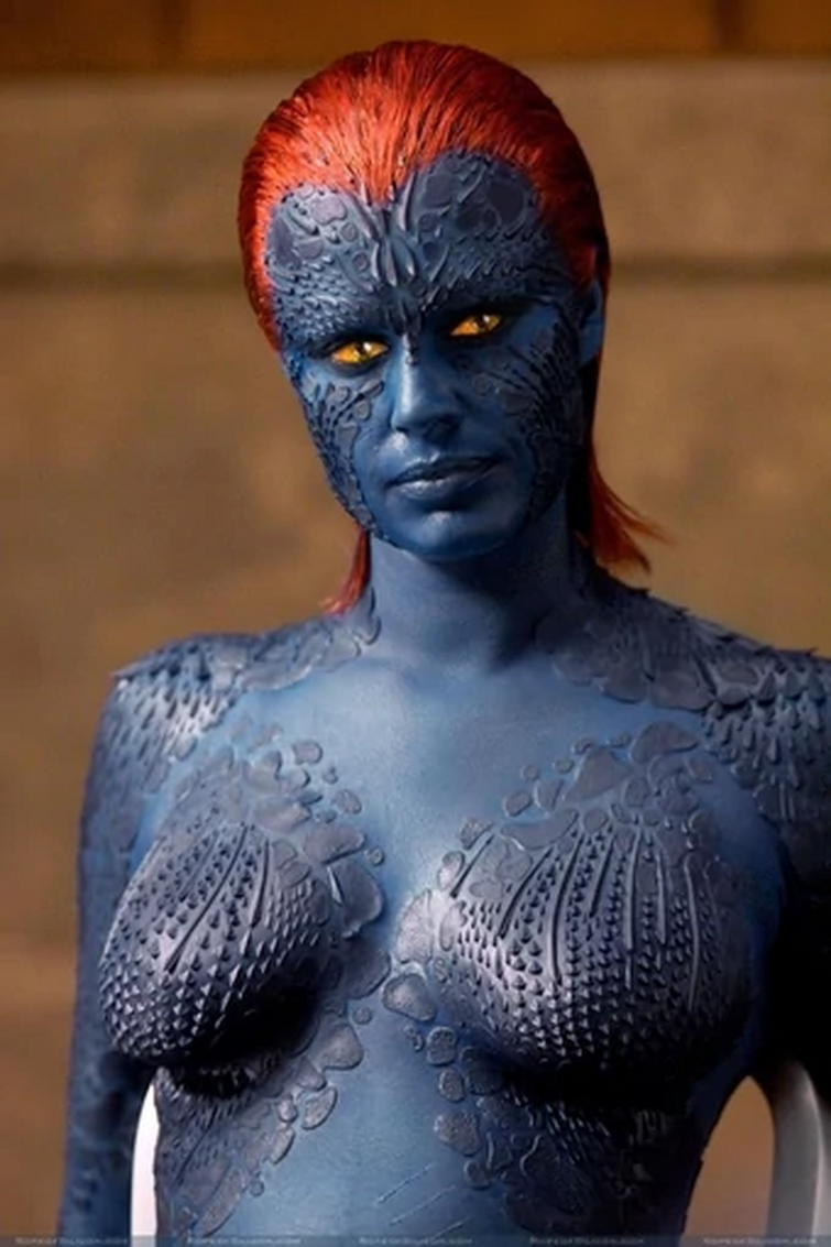 Is mystique naked