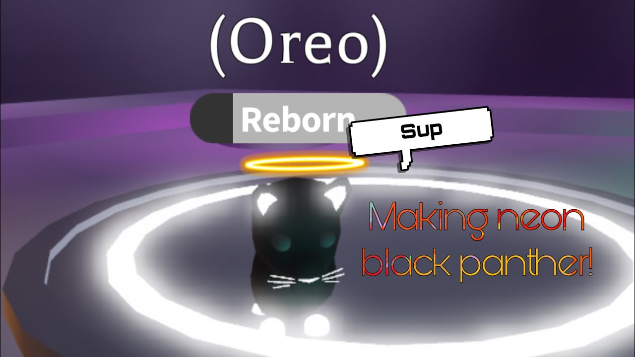 Taking Offers For My Neon Ghost Bunny And Neon Black Panther Fandom - neon black panther in roblox adopt me