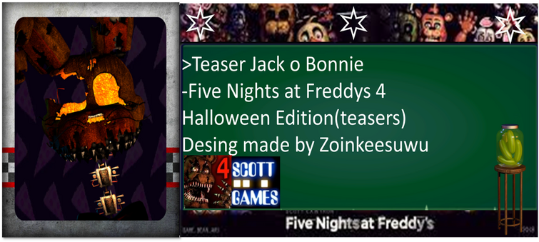 Five Nights at Freddy's - FNAF 3 - Phantom Freddy Postcard for