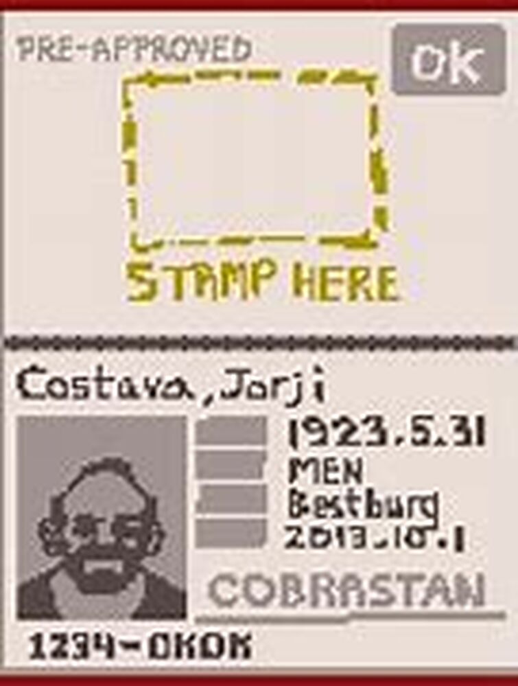 Love note, Papers Please Wiki