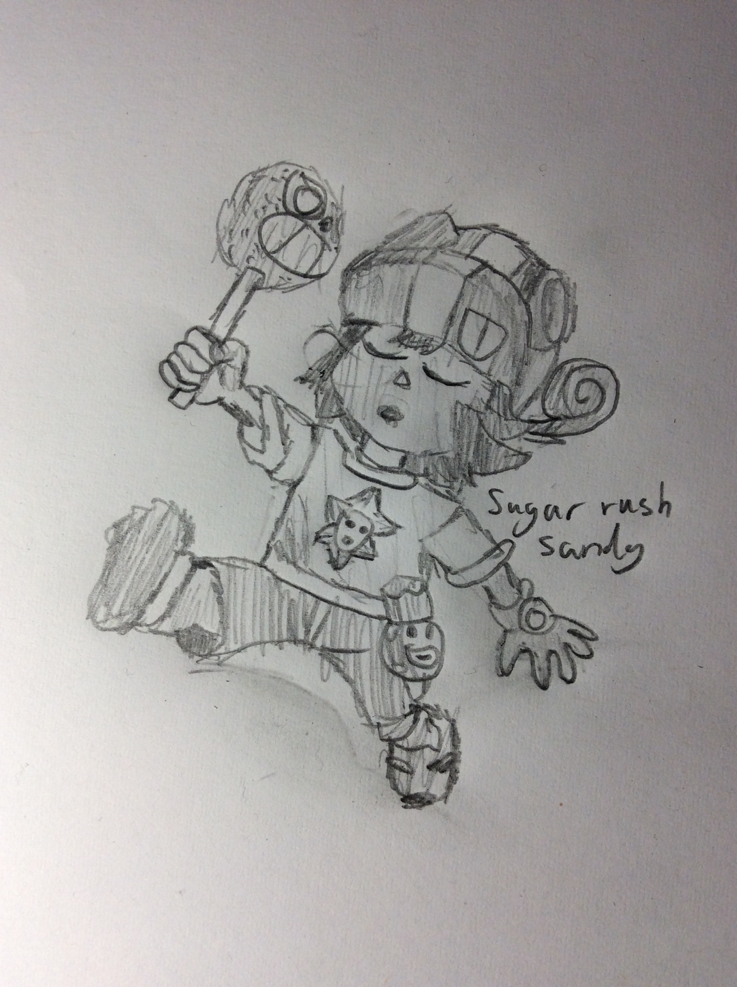 I Drew Sugar Rush Sandy Fandom - sandy brawl stars drawing