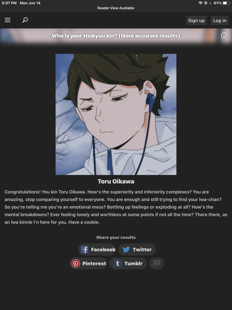 This Is An Eerily Accurate Haikyuu Kin Quiz Fandom