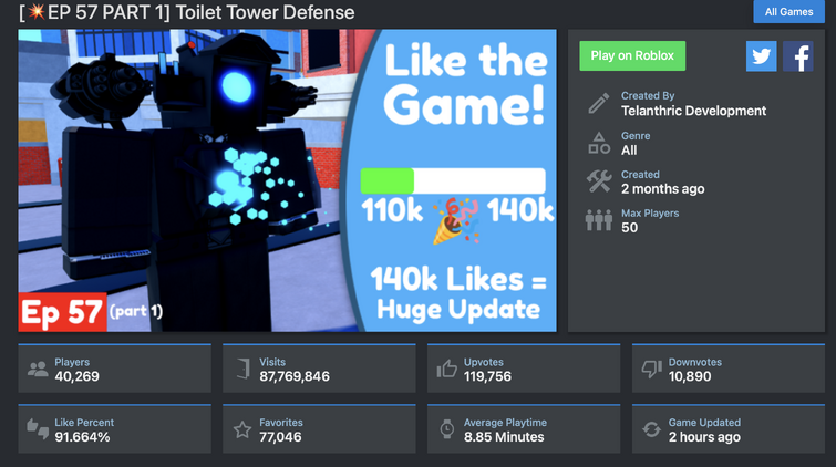 your opinions on these roblox games) skibidi toilet rp : r/roblox