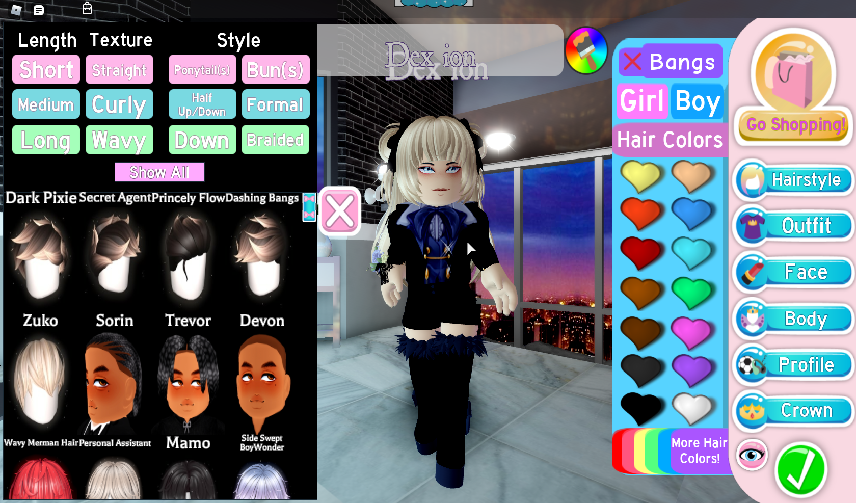 Image of Curly Ponytail Royale High