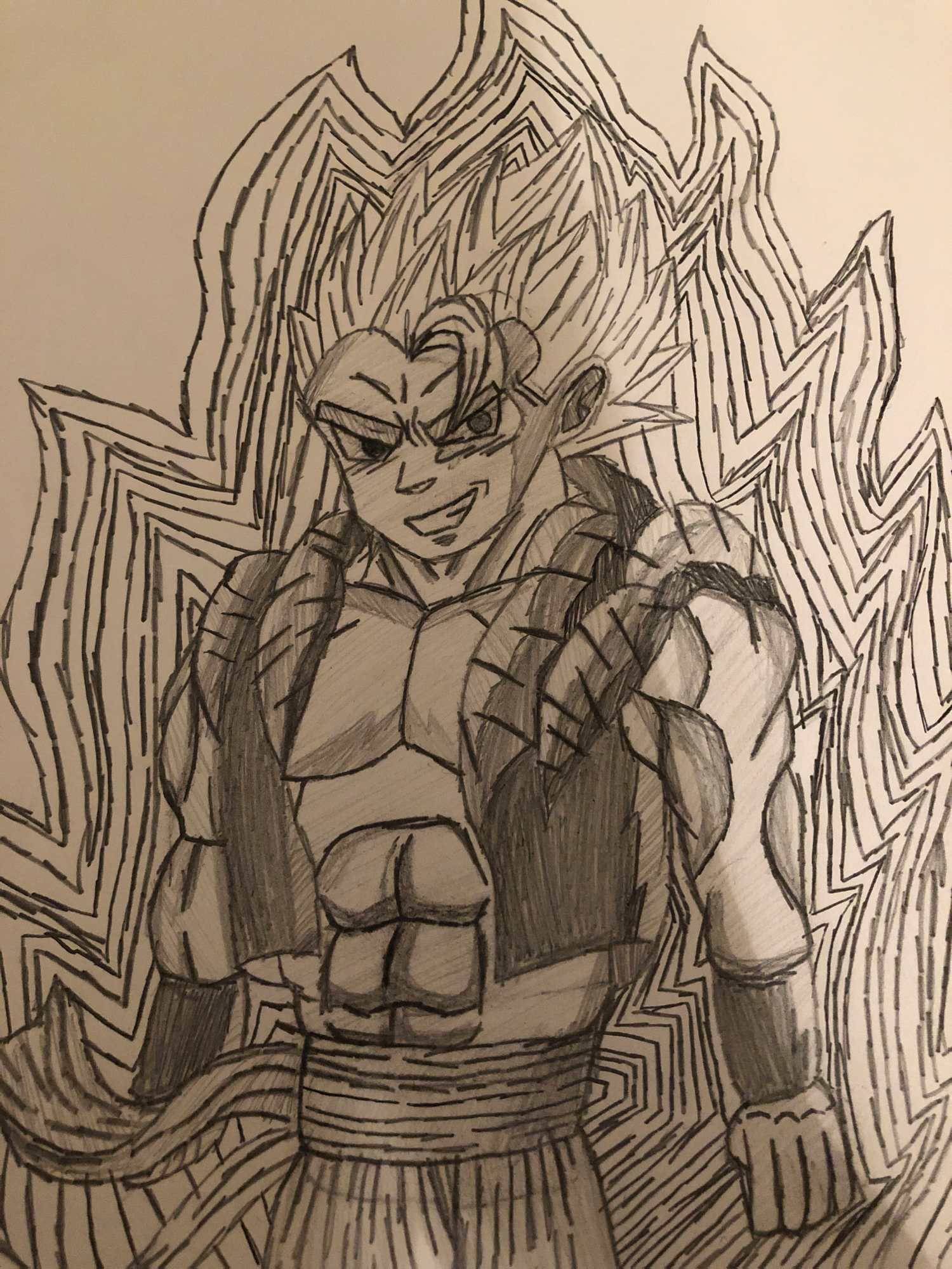 Gogeta Blue Drawing