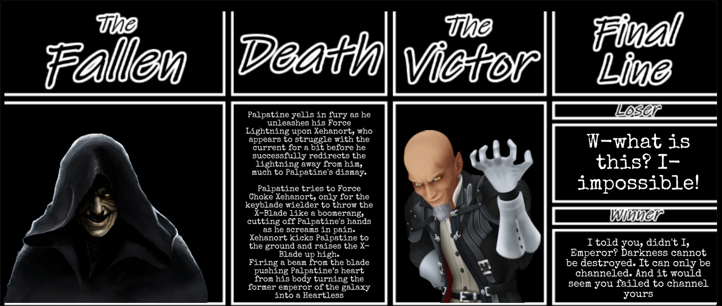 Why I love Xehanort VS Palpatine Fandom
