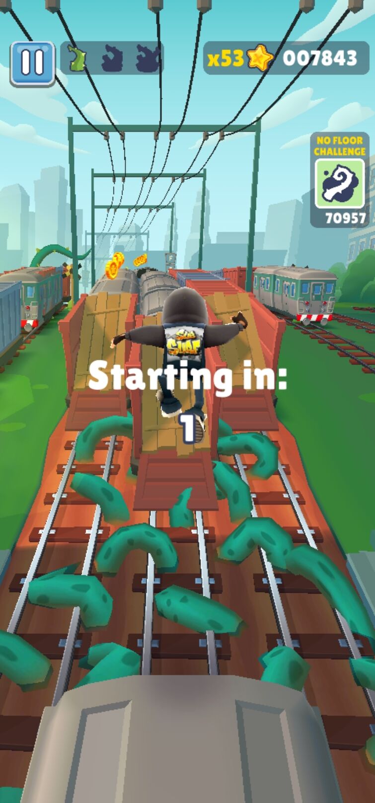 Subway surfers no floor challenge