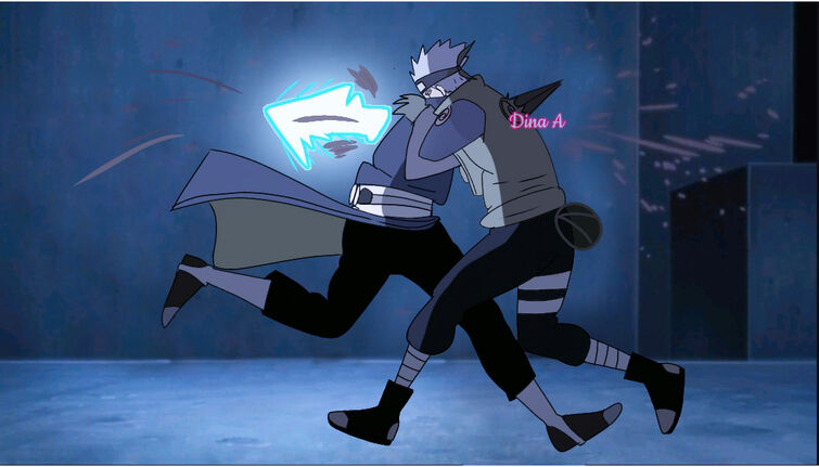 obito and kakashi fight