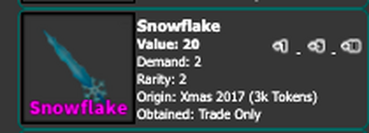 Discuss Everything About Murder Mystery 2 Wiki Fandom - sm2 roblox snowflake value