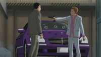 S1E18 Sakurai Kenji points gun at Hitotsubashi