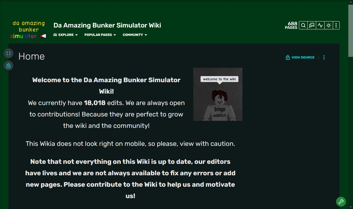Da Amazing Bunker Simulator Wiki (site) Da Amazing Bunker