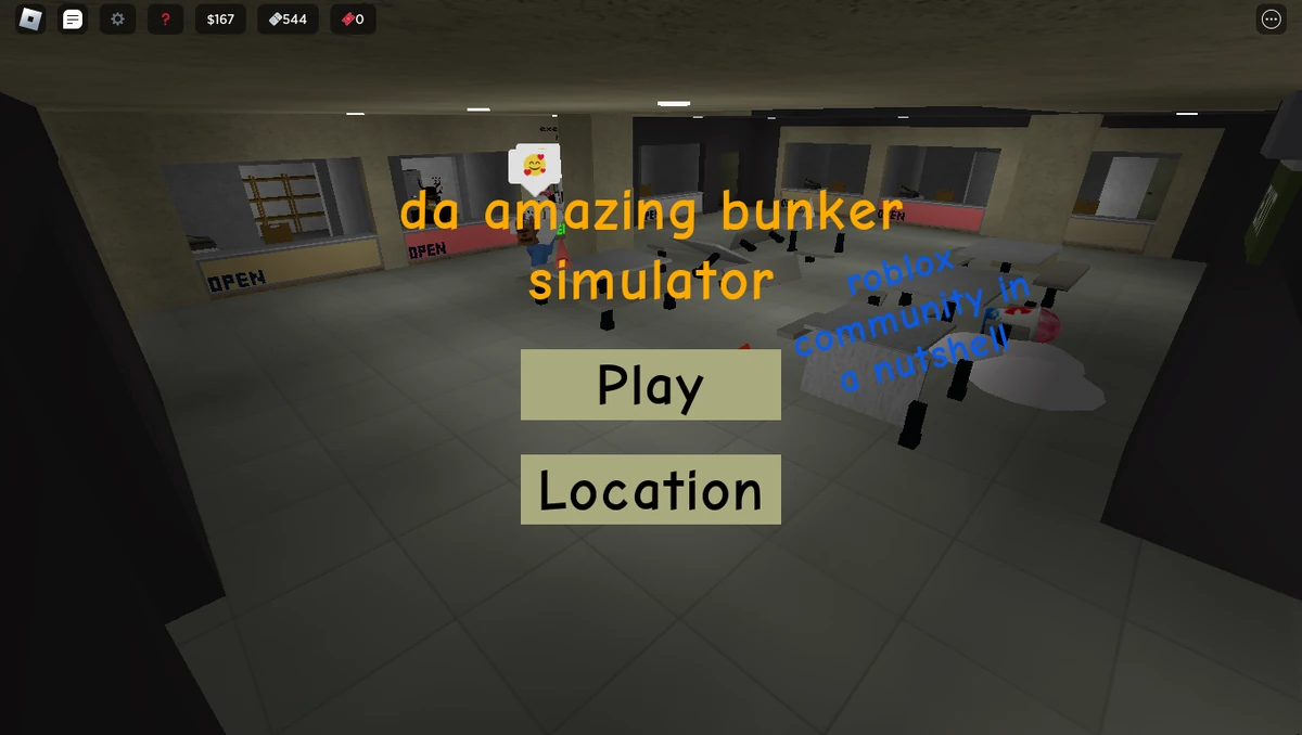 Title Screen Da Amazing Bunker Simulator Wiki Fandom