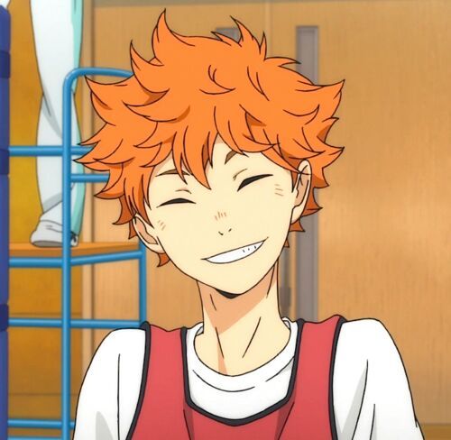 Shoyo Hinata grinning.