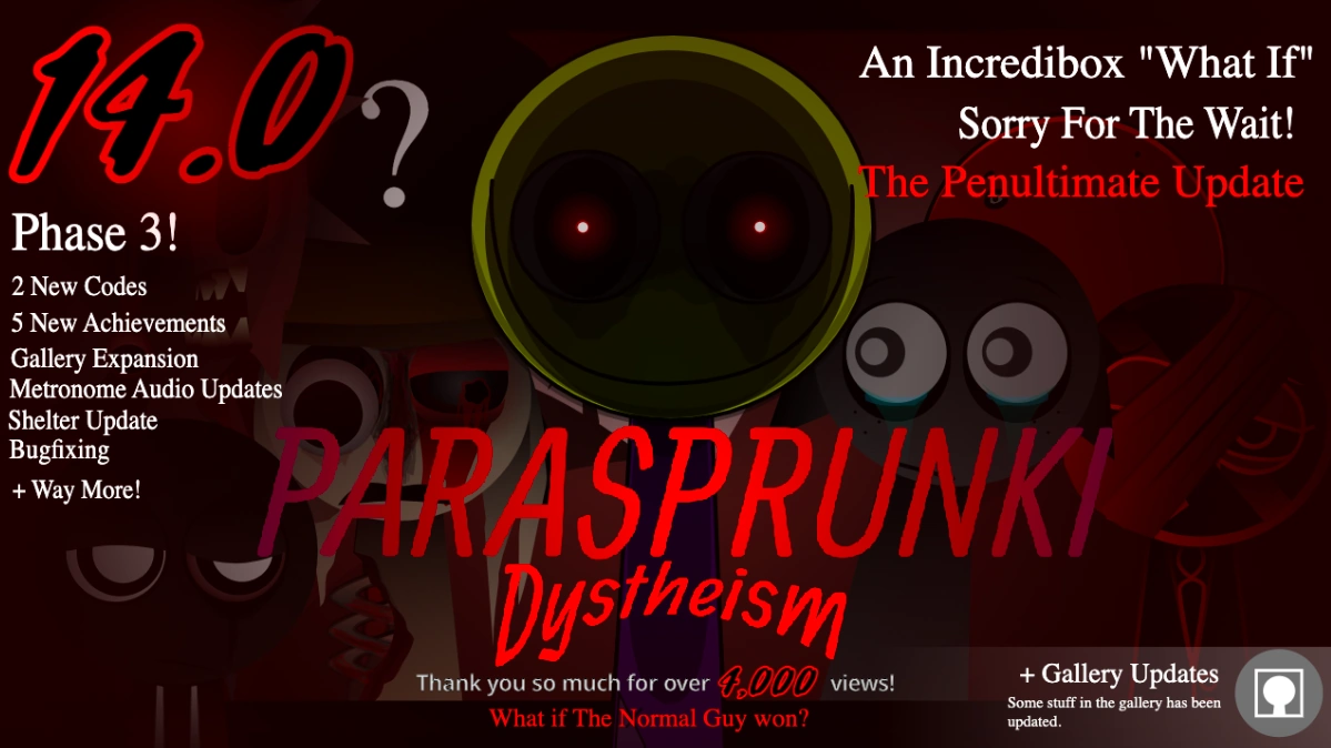 14.0 OF PARASPRUNKI DYSTHEISM IS OUT NOW. | Fandom