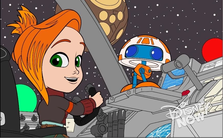 I colored all the pictures from Star Wars Young Jedi Adventures in