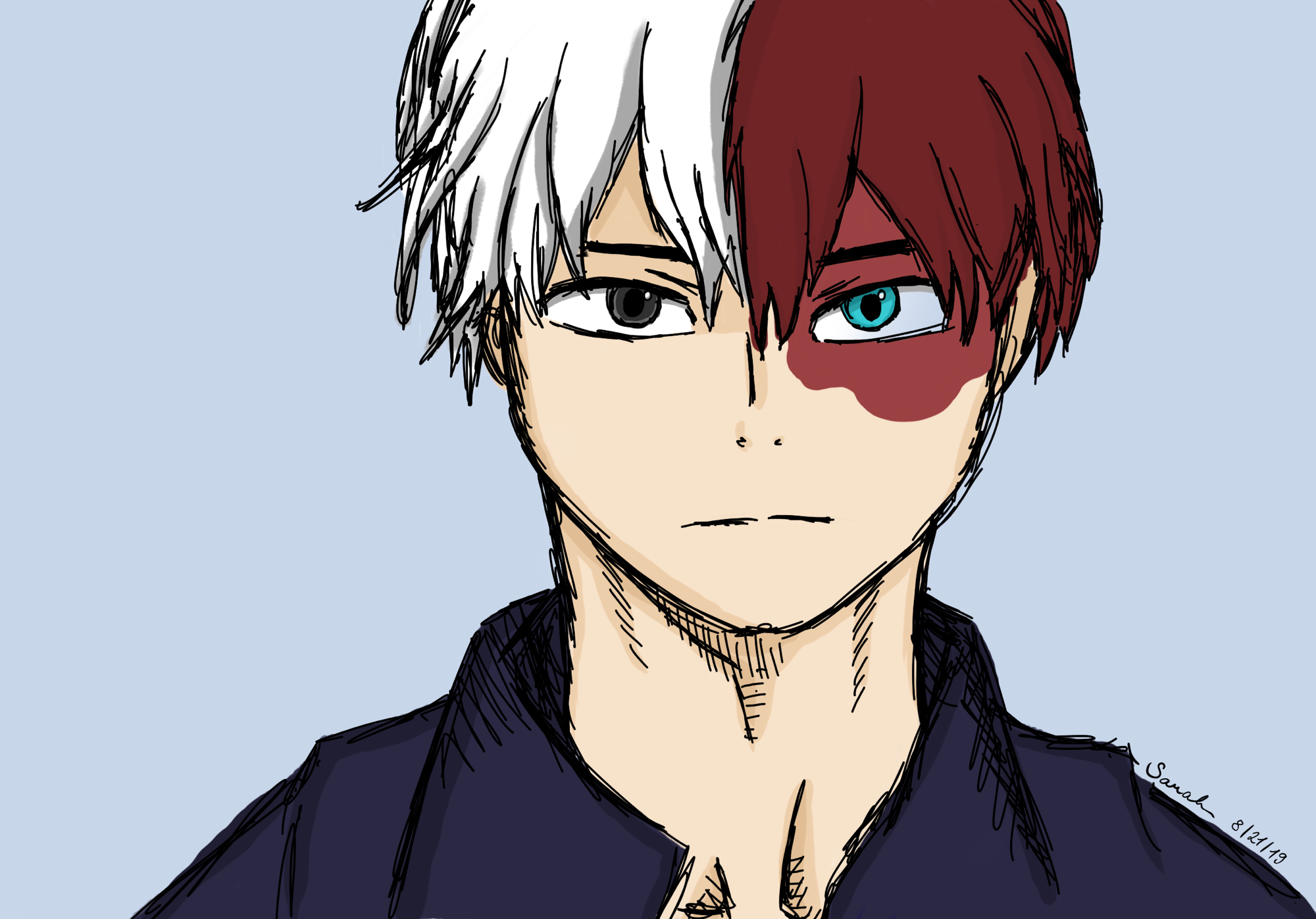 I Tried To Draw Shoto Todoroki Uwu Fandom