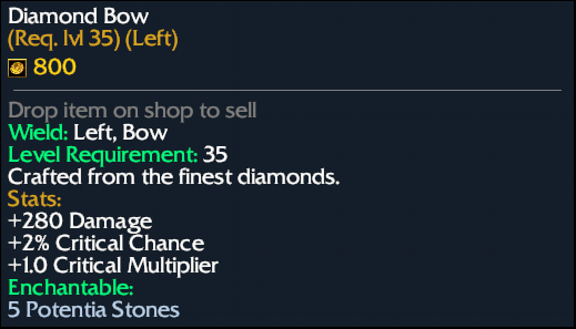 Diamond Bow | Daemonic sword ORPG Wiki | Fandom
