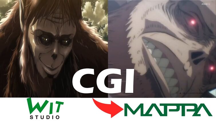 MAPPA vs Wit Studio Animation Comparison with same scene of Attack on Titan