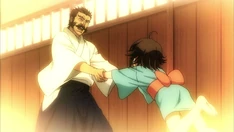 Hyougo and her father playing