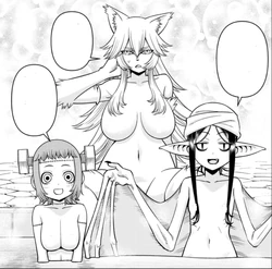 Aluca, Garou and Vic introduce themselves to Ms Smith.