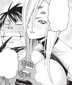 Rachnera seducing binded Kimihito