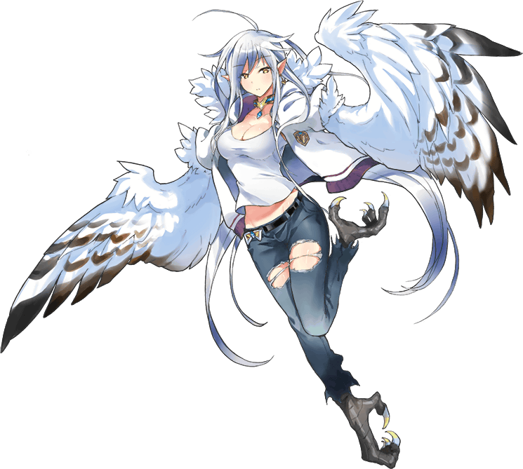 Haru (ハル) is a Raptor Harpy that appears in Monster Musume: Everyday Life w...