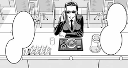 Ms Smith talks with Kimihito via phone.