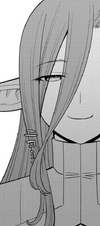 Meamil smiling deviously