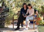 Billy and Julia watching Cam's final interview, 1997.