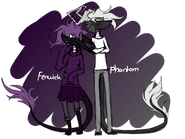 Phantom and Fenwick, 2 of Ghost's 3 children - By Lechi