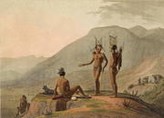 Bushmen Hottentots armed for an expedition