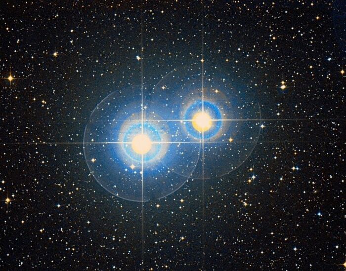 binary stars....... 2 stars that orbit eachother......... Binary star, Black hol