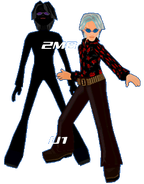 2MB and U1 as they appear in Dance Dance Revolution 5thMIX.