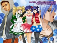DDR X 1st anniversary art by Yumi Yoshida, one of DDR's main designers
