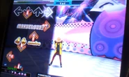 POSSESSION's BG video shown on-stage (Rage is shown in the middle)