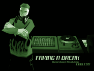 Jason as he appears in the break screen