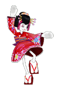 Geisha'Zukin as she appears in DDR X2.