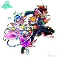 Emi and Rage Official DDR WORLD Artwork