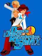 NMR and Naoki as they appear in Dance Dance Revolution 5thMIX