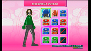 SELECT BODY menu for Mii (DDR 2010)