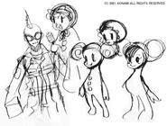 5thMIX concept art of Spike and Baby-Lon