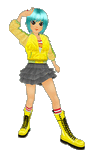 Rena - CG Art Image - DanceDanceRevolution X2