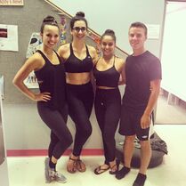 Katherine last day of dance with seniors Payton Olivia and Ian