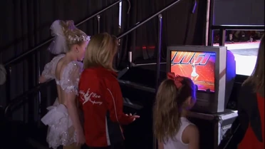 Chloe wearing "Baby Mine" costume backstage